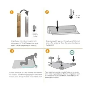 HOMEK Alfombra con tachones 30 x 48 pulgadas resistente_7