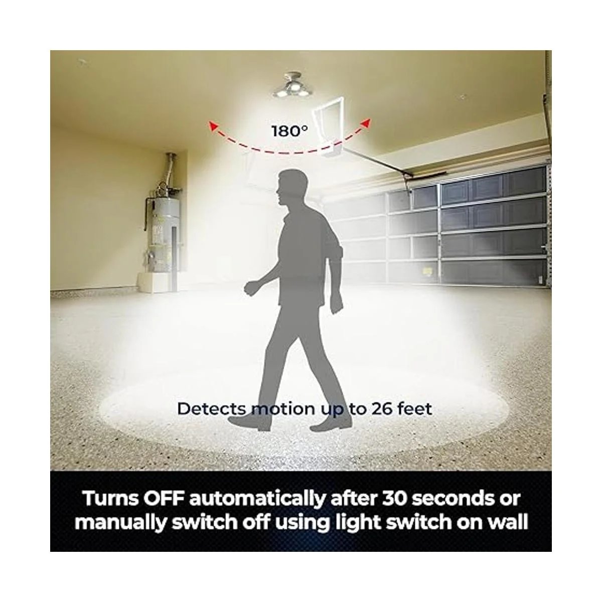 TRIBURST con sensor de movimiento de BellHowell Luz LED_4