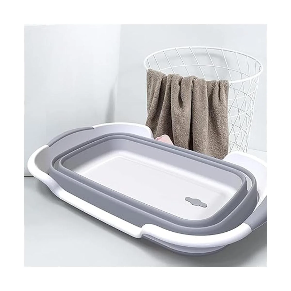 ddLUCK Bañera plegable multifuncional para mascotas con_6