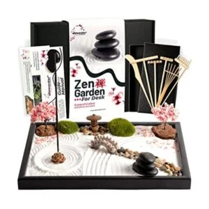 Allowander Zen Garden para escritorio bandeja de arena de_1