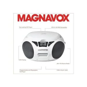 Magnavox MD6924WH Caja de CD portátil de carga superior_2