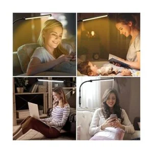 Lámpara de pie LED brillante ajustable cuello de cisne luz_3