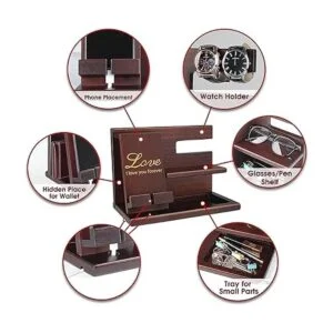 Estación de acoplamiento de teléfono de madera para_3