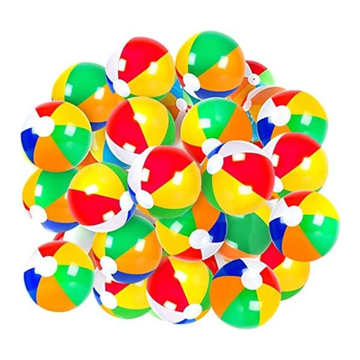 Coopay Paquete de 60 bolas inflables de playa clásicas de_1