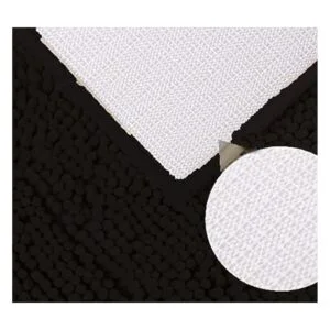 Madeals Juego de tapetes de baño 3 piezas con contorno_5