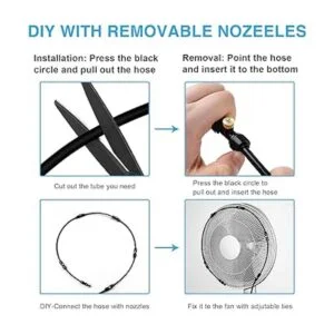 Misters para patio exterior sistema de refrigeración de_6