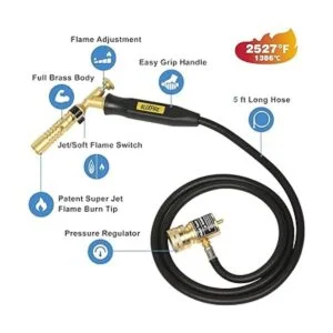 BLUEFIRE MRAS8210 Antorcha de soldadura de gas propano_2