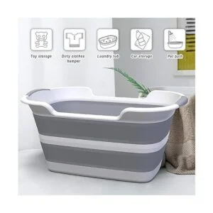 ddLUCK Bañera plegable multifuncional para mascotas con_5