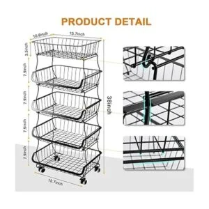 Cesta de almacenamiento de frutas y verduras 5 niveles_5