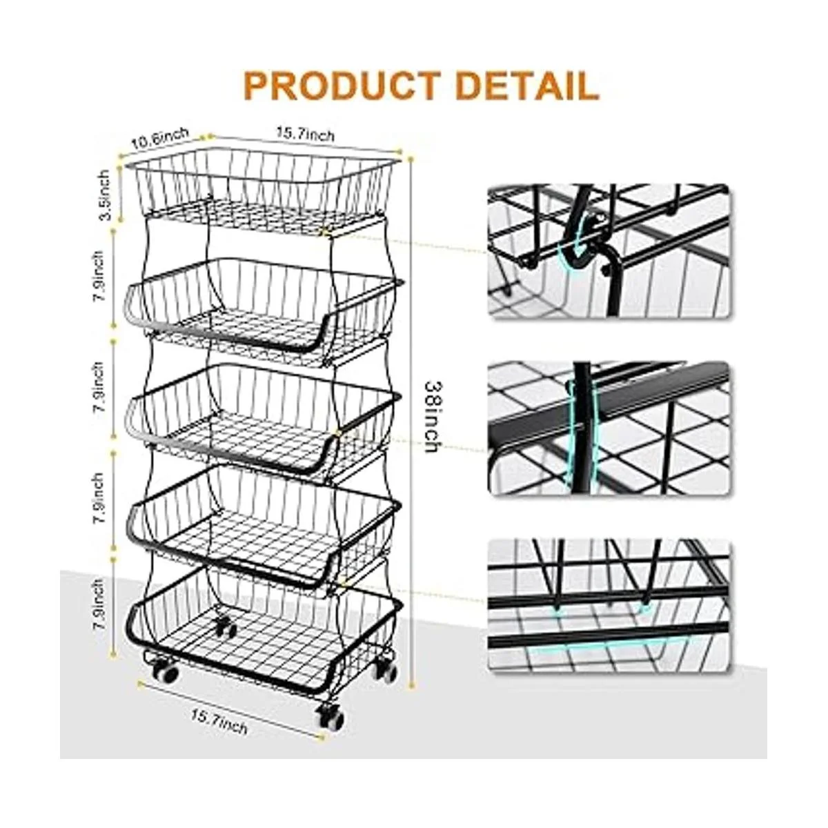 Cesta de almacenamiento de frutas y verduras 5 niveles_5