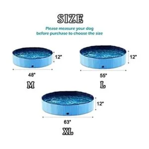 Onirii Piscina plegable para perros piscina portátil para_5