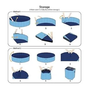 Onirii Piscina plegable para perros piscina portátil para_4