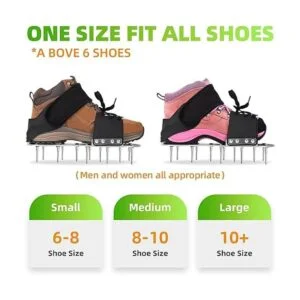 Leweio Zapatos de piso epoxi con pinchos de metal con_4