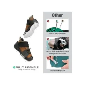 Leweio Zapatos de piso epoxi con pinchos de metal con_5