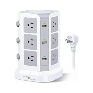 KOOSLA Torre de regleta de alimentación 15A 1500J_1