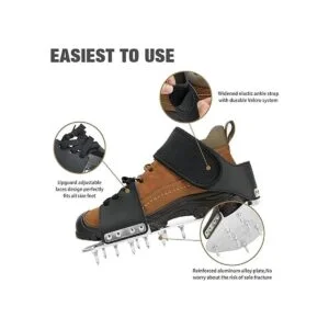 Leweio Zapatos de piso epoxi con pinchos de metal con_2