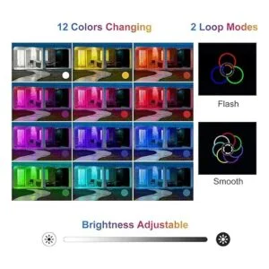 MEIKEE Luces RGB de 35 W equivalente a 300 W paquete de_2