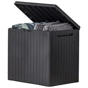 Keter City Caja de cubierta de resina de 30 galones para_1