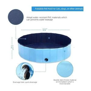 Onirii Piscina plegable para perros piscina portátil para_2