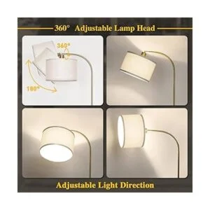 Boncoo Lámpara de pie LED totalmente regulable moderna_3