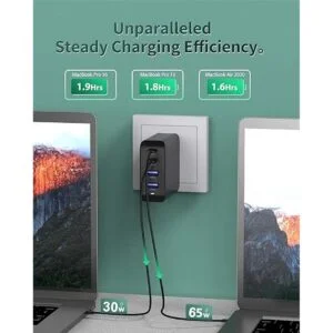 Cargador USB C HyphenX de 100 W GaN Fast Type C PD_5