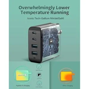 Cargador USB C HyphenX de 100 W GaN Fast Type C PD_3