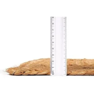 Ramanta Home Alfombra trenzada de yute de 24 x 72_3