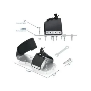 Leweio Zapatos de piso epoxi con pinchos de metal con_3