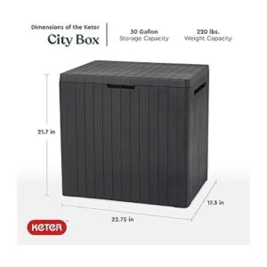 Keter City Caja de cubierta de resina de 30 galones para_3