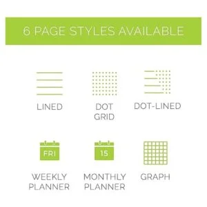 Orbita Letter verde azulado paquete de páginas de_3