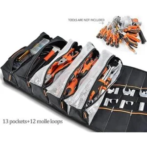 Rollo de herramientas para hombre bolsa enrollable de_2
