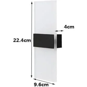 Lámpara de pared LED para interiores con interruptor_2