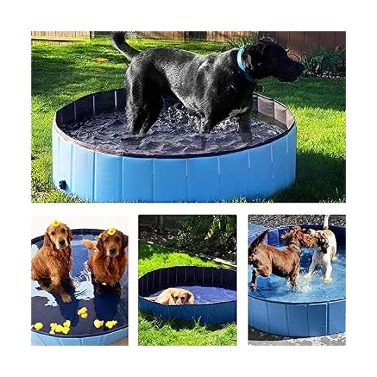 Onirii Piscina plegable para perros piscina portátil para_6