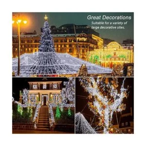 Hezbjiti Guirnalda de luces de Navidad para exteriores_2