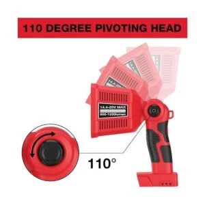 DTEZTECH Luz Milwaukee de 18 W alimentada por Milwaukee_3