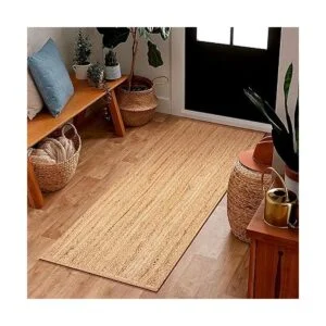 Ramanta Home Alfombra trenzada de yute de 24 x 72_2