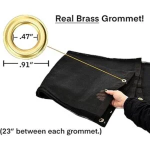 AdirPro Lona de malla de punto resistente 10 x 12 pies_3