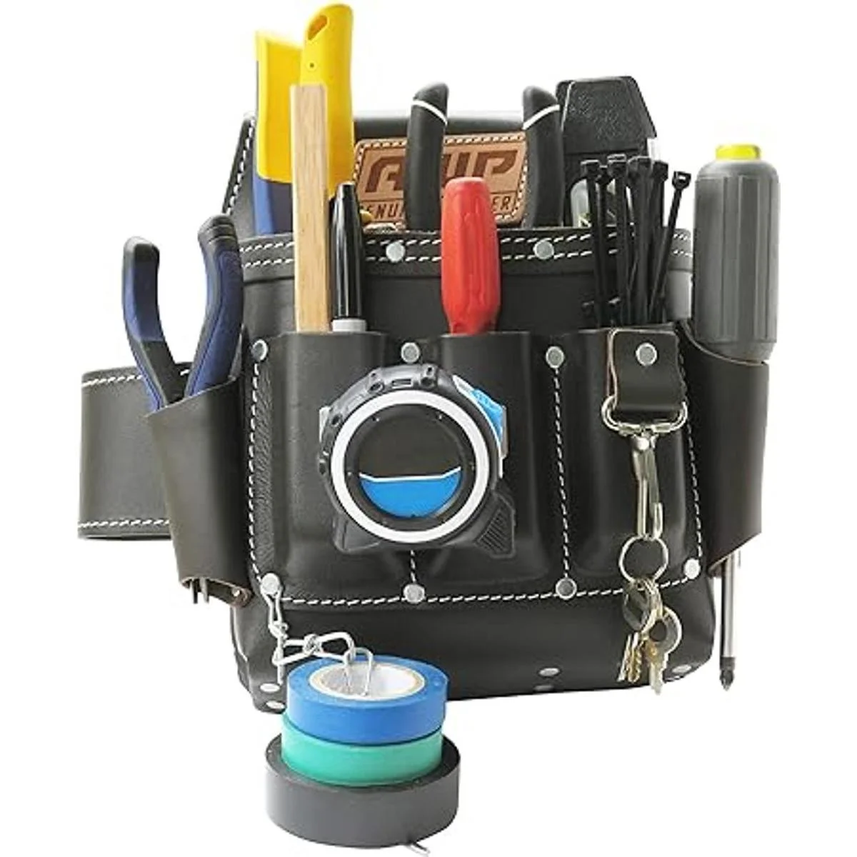 AWP Bolsa de herramientas para electricista de cuero_2