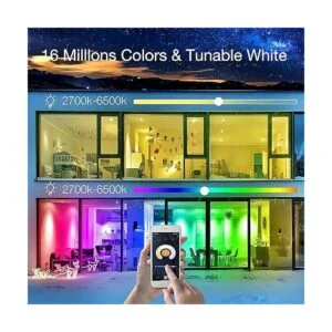 PHOPOLLO Bombillas inteligentes bombillas LED RGBW WiFi_4