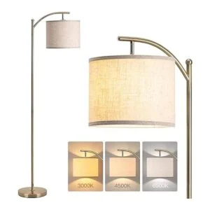 addlon Lámpara de pie para sala de estar con pantalla de_1