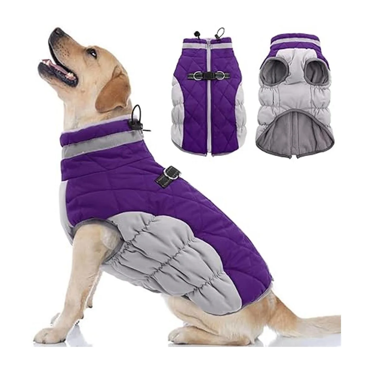 OUOBOB Chaqueta de invierno para perro abrigo impermeable_4