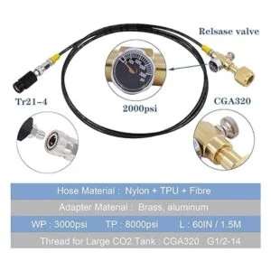 Adaptador directo de cilindro de tanque de co2 para_3