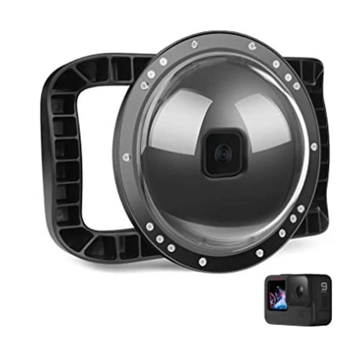 DF Puerto de domo para GoPro Hero 11 negroHero 10_1