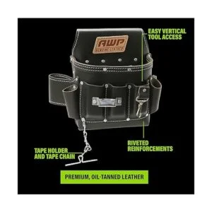 AWP Bolsa de herramientas para electricista de cuero_4