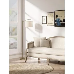 addlon Lámpara de pie para sala de estar con pantalla de_4