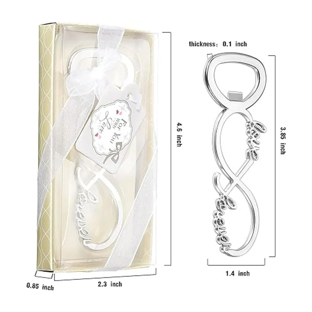 Paquete de 50 paquetes de regalos de fiesta de boda Love_3