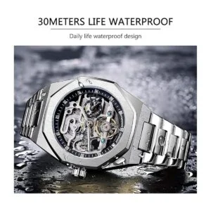 FORSINING Reloj automático de pulsera mecánico para_5