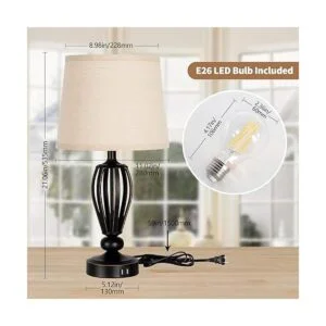 Lámpara de noche USB lámpara de mesa táctil regulable de_2