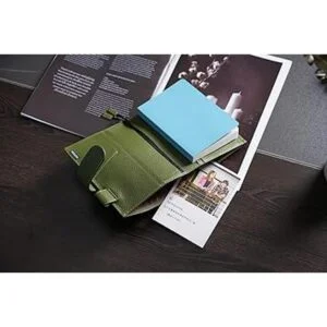 Moterm Funda de cuero para cuadernos A6 Se adapta a_5