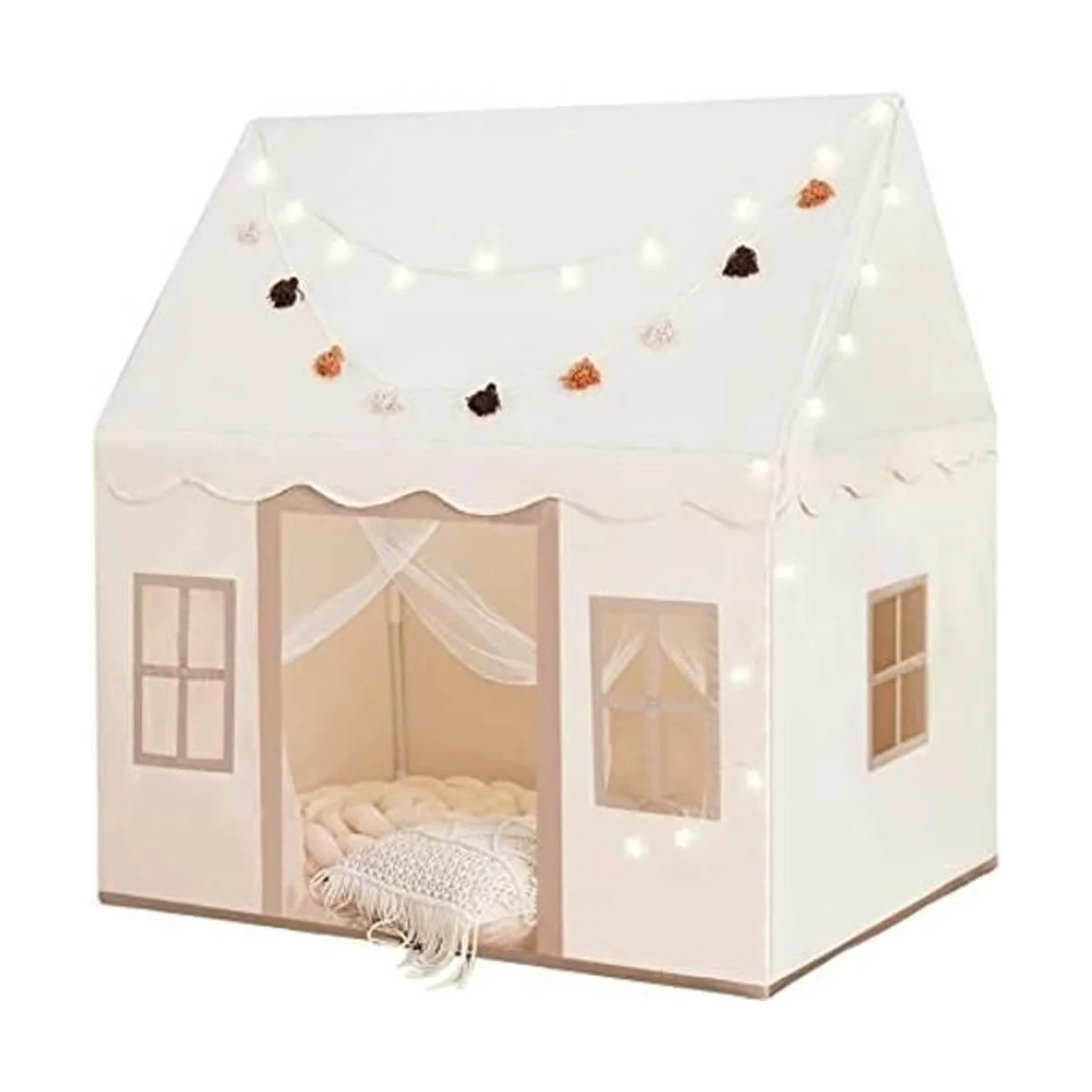 Tienda de campaña con alfombra casa de juegos grande con_1